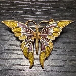 SFJ Butterfly Brooch